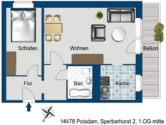 Wohnung Sperberhorst in Potsdam