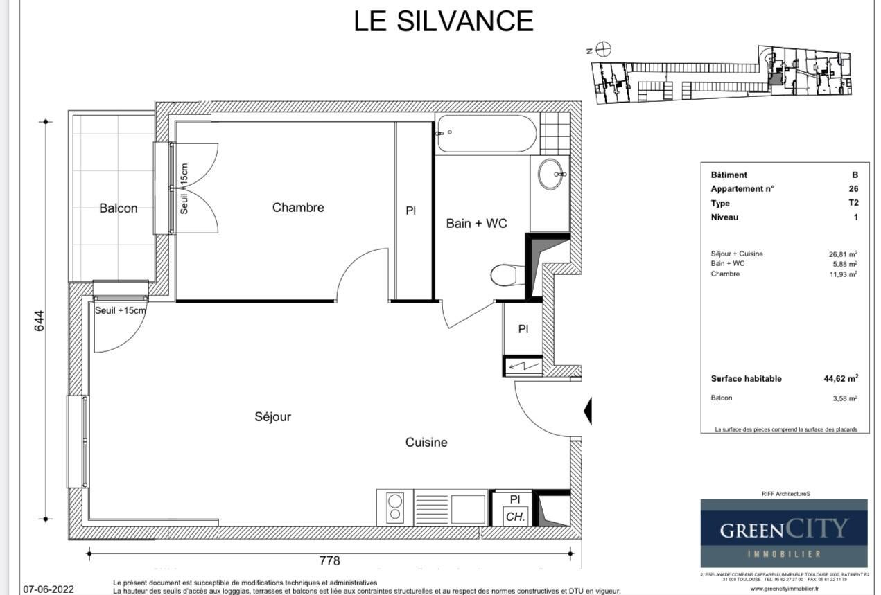 Flat Avenue de la République in Combs-la-Ville