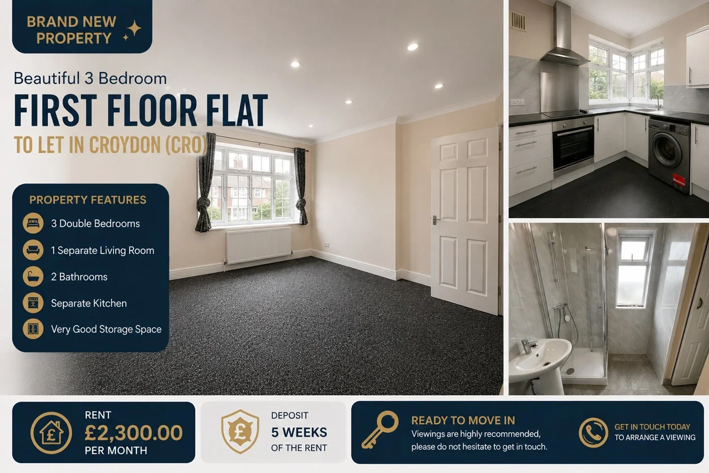 Flat Wickham Road in Greater London
