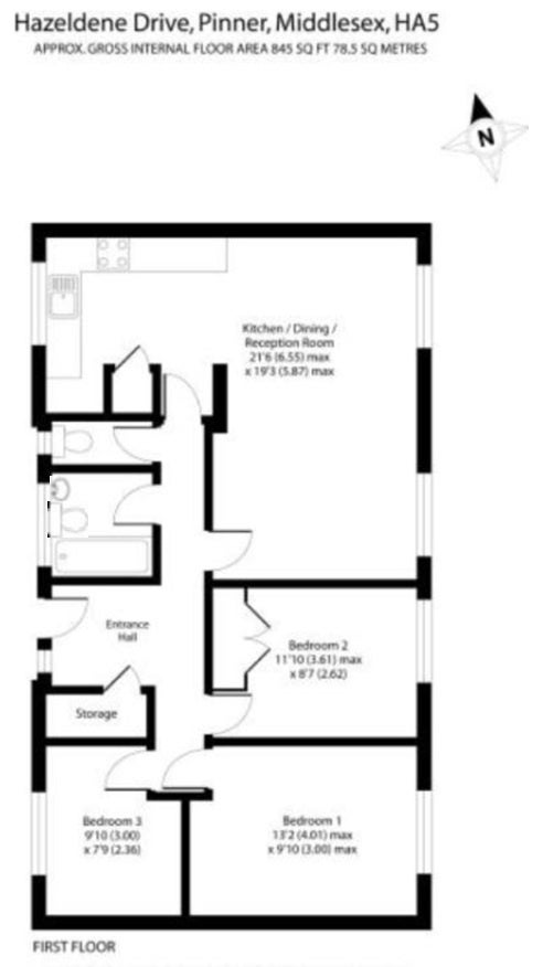 Flat Hazeldene Drive in Greater London