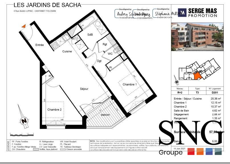 Appartement Rue André Lupiac à Castanet-Tolosan