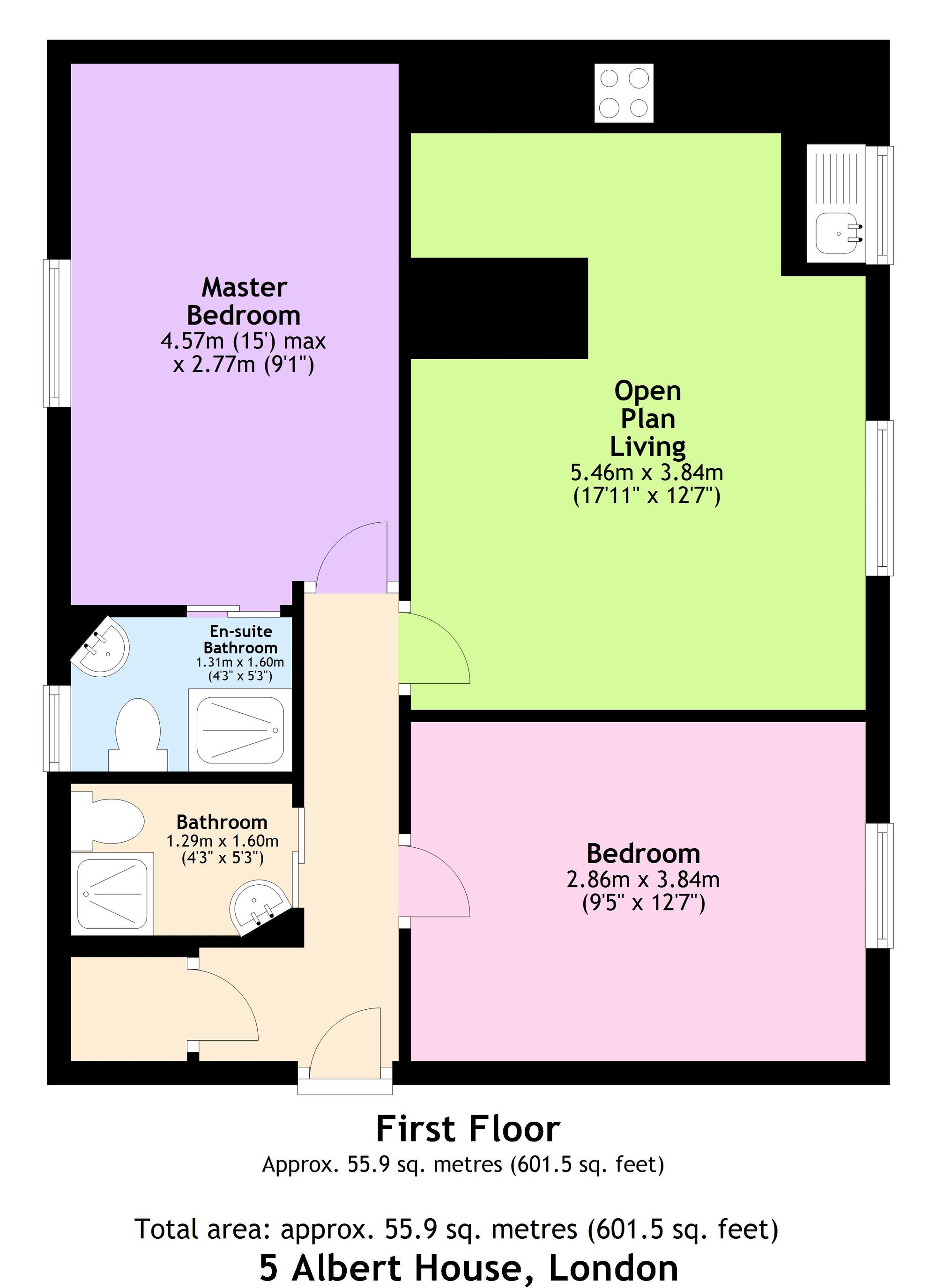 Flat Connaught Road in London