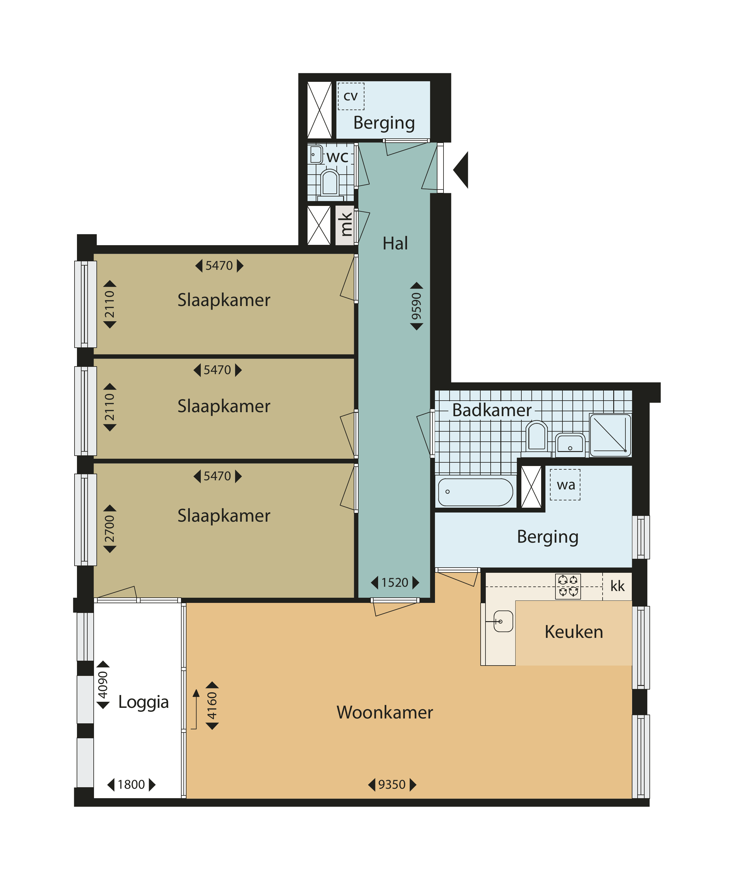 Appartement Grote Koppel 22