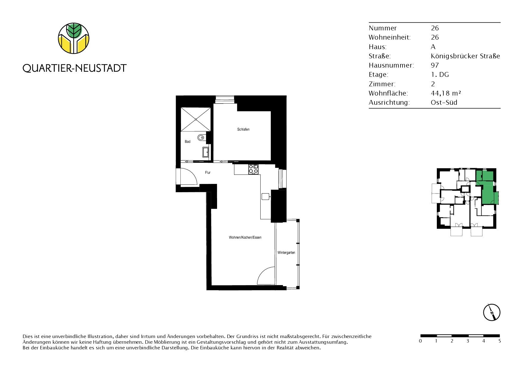 Wohnung Königsbrücker Straße in Dresden