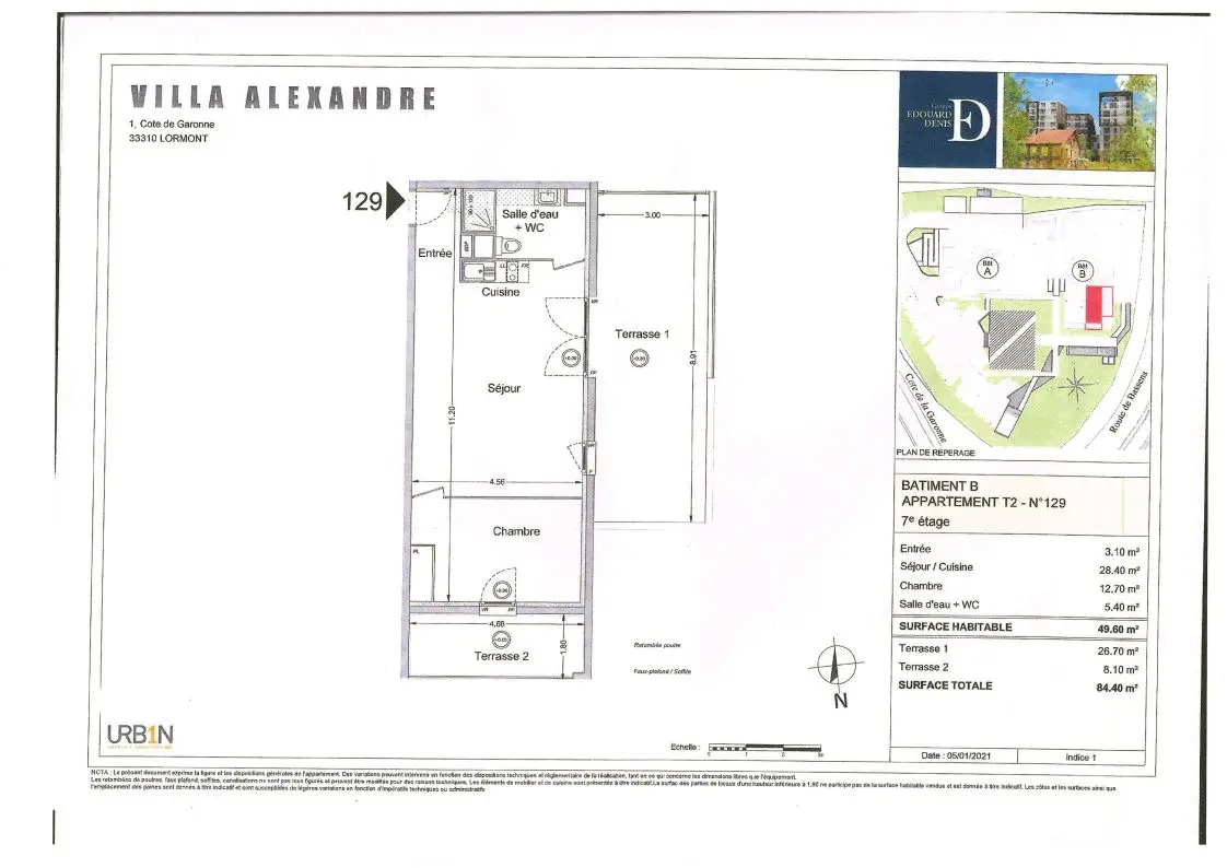 Flat Avenue de la Libération in Lormont
