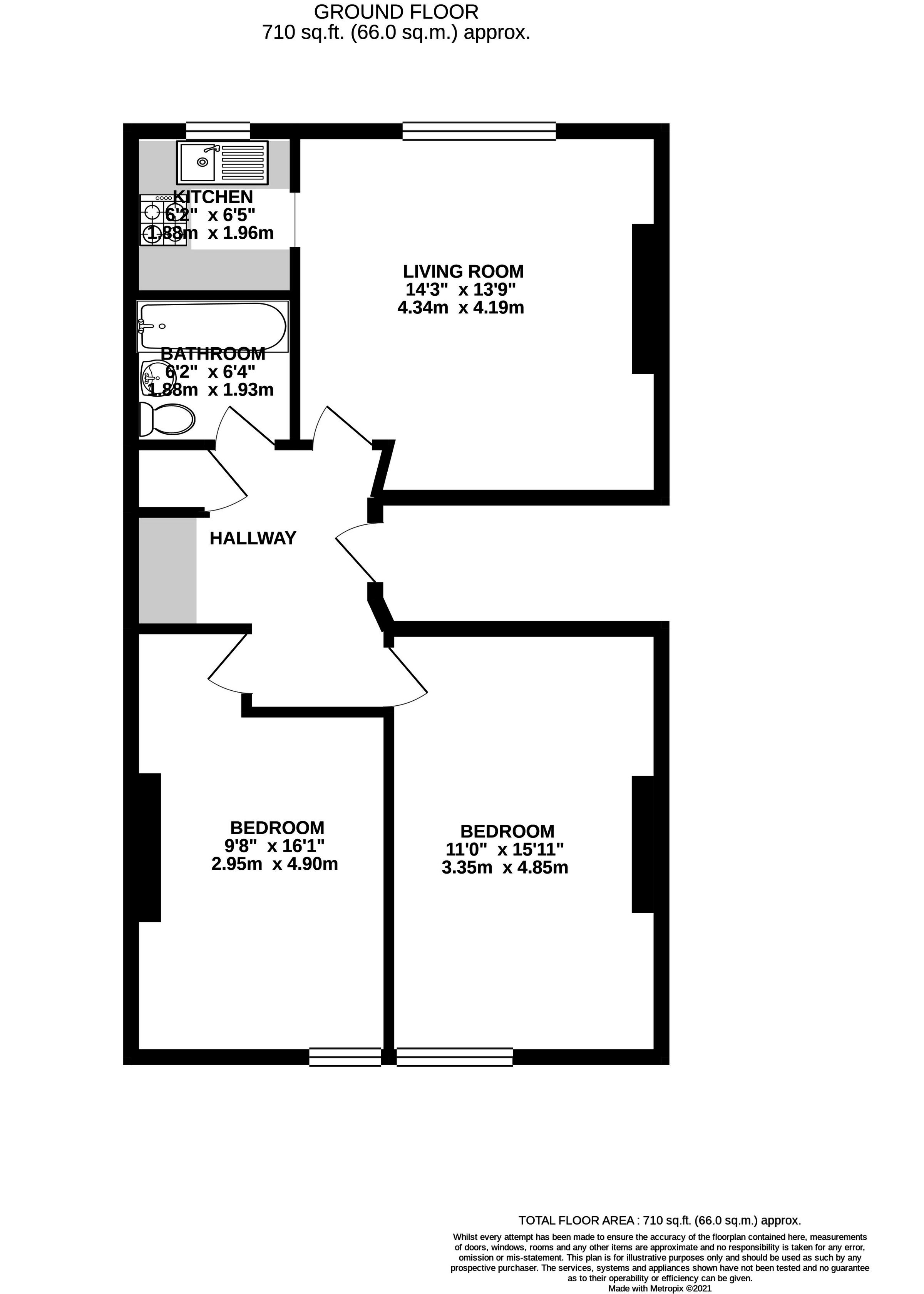 Flat Oakfield Road in Bristol