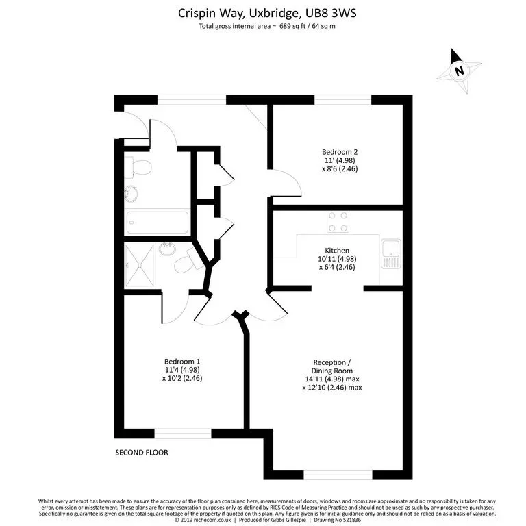 Flat Crispin Way in Greater London