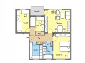 Wohnung Annabergstraße in Frankfurt am Main