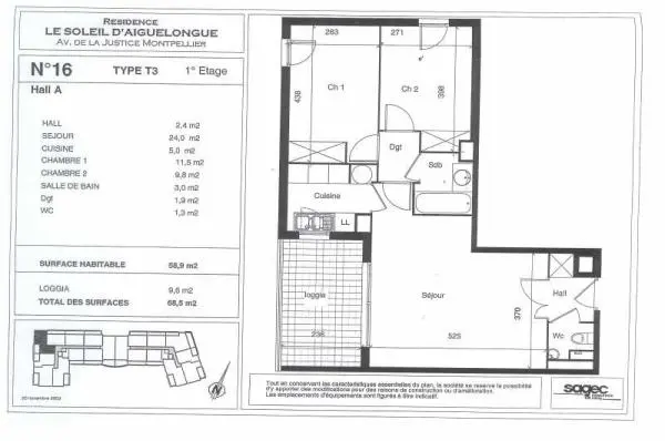 Appartement Rue Philippe Castan à Montpellier