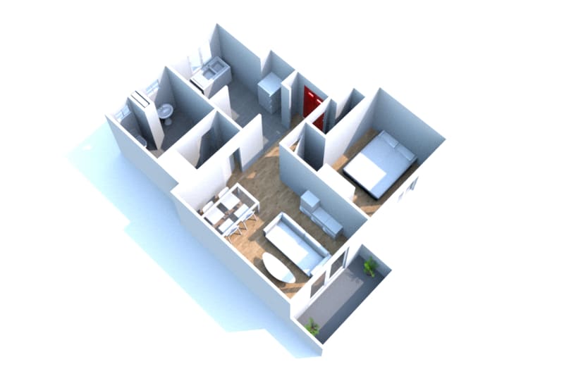 Flat Rue des Bas Jardins in Canteleu