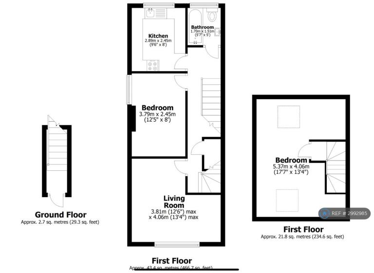 Flat Cowper Road in Borough of Swale