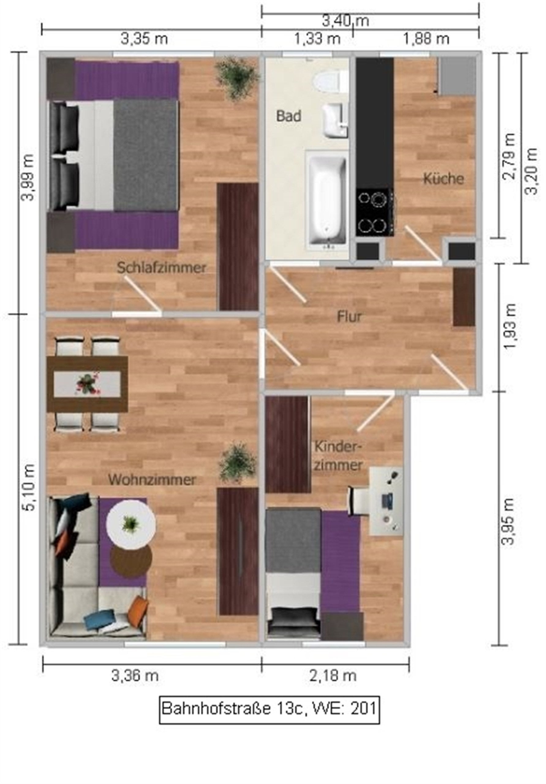 Wohnung Bahnhofstraße in Felixsee