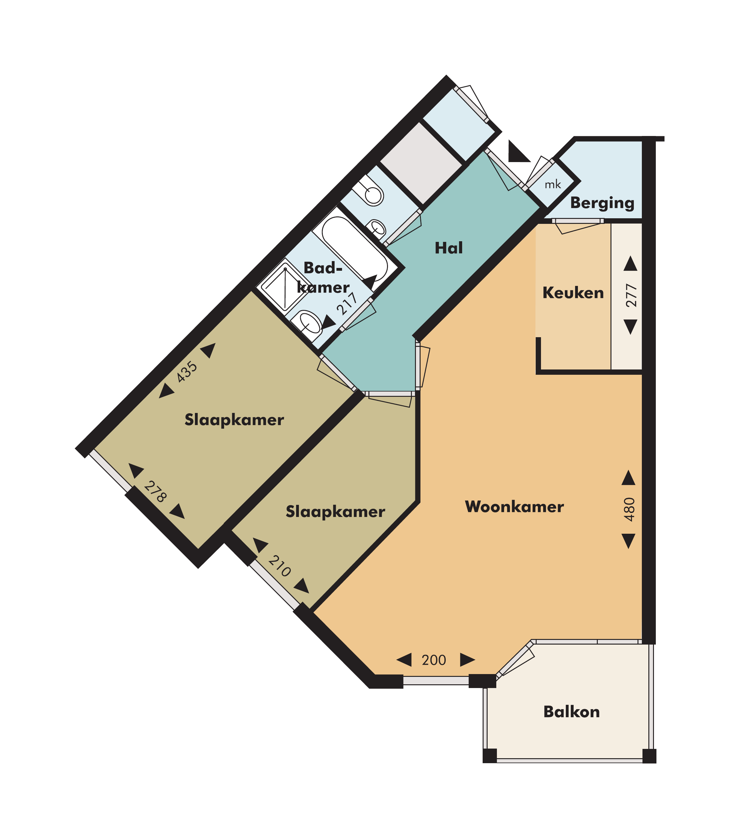 Appartement Anna Paulownahof 210 in Tilburg