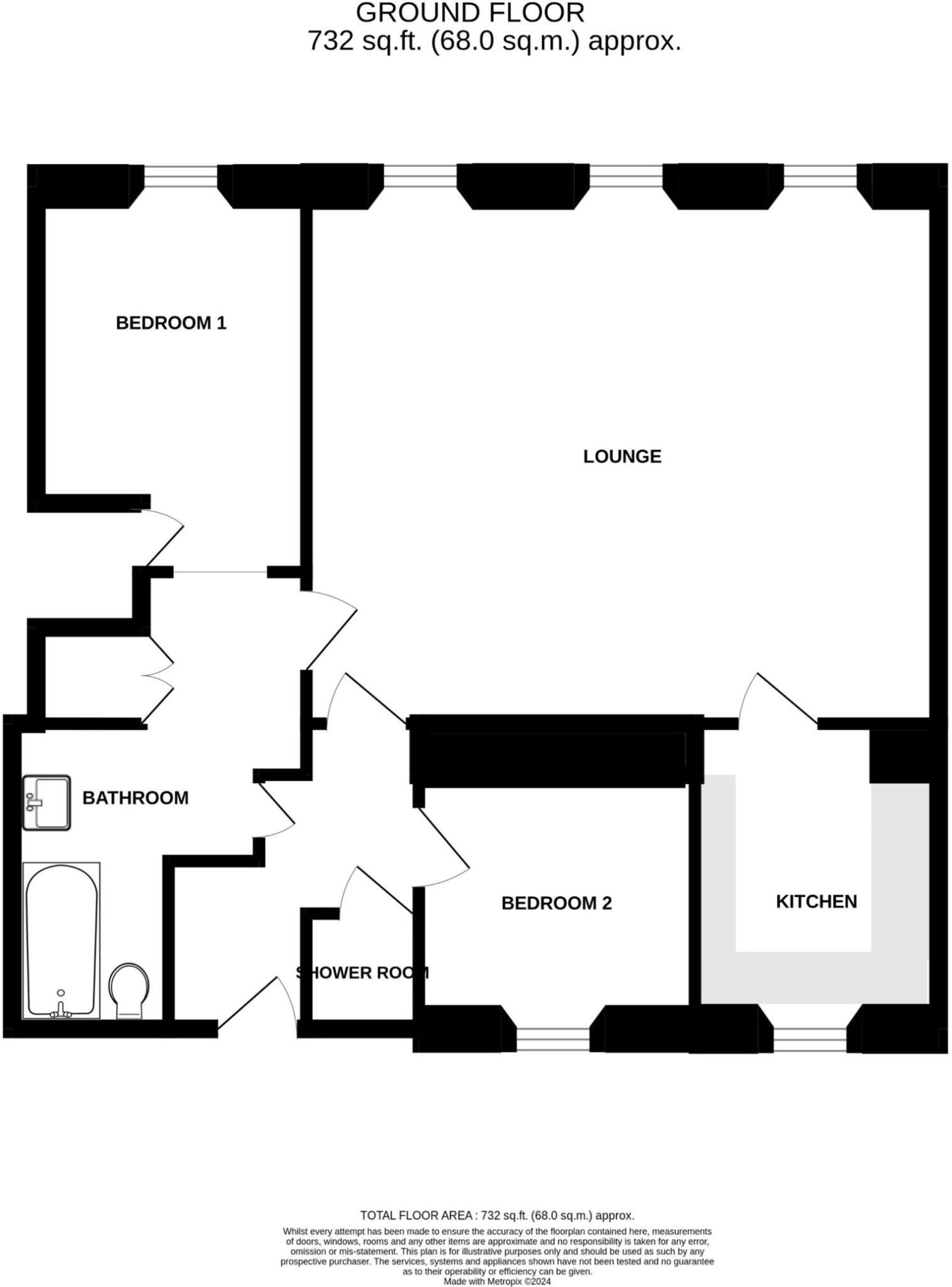 Flat Carnarvon Court in South Derbyshire