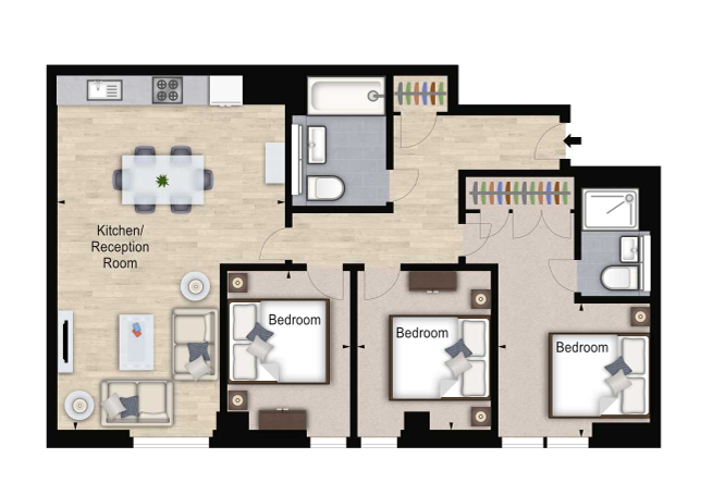 Flat Harbet Road in City of Westminster
