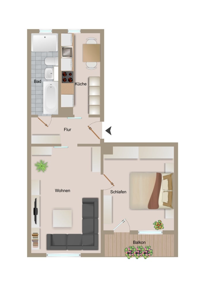 Wohnung Nestlerstraße in Chemnitz