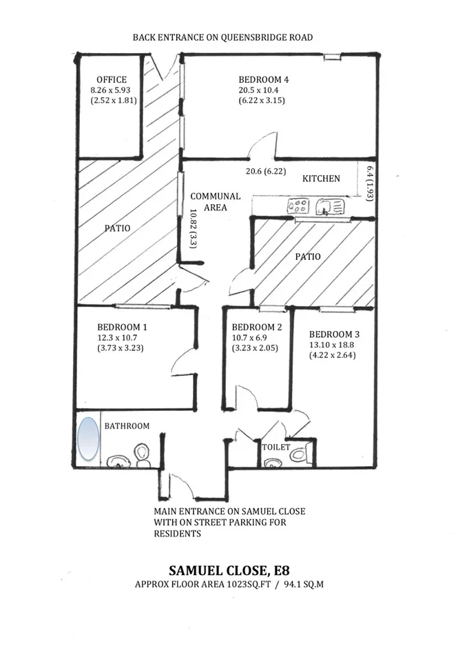 Room Samuel Close in Greater London