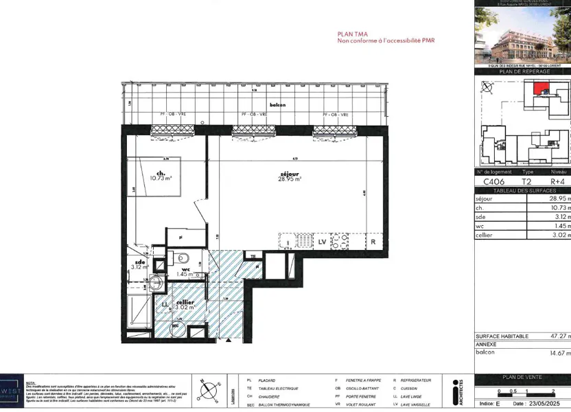 Flat Rue Auguste Nayel in Lorient