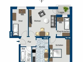 Wohnung Luxemburgstraße in Magdeburg