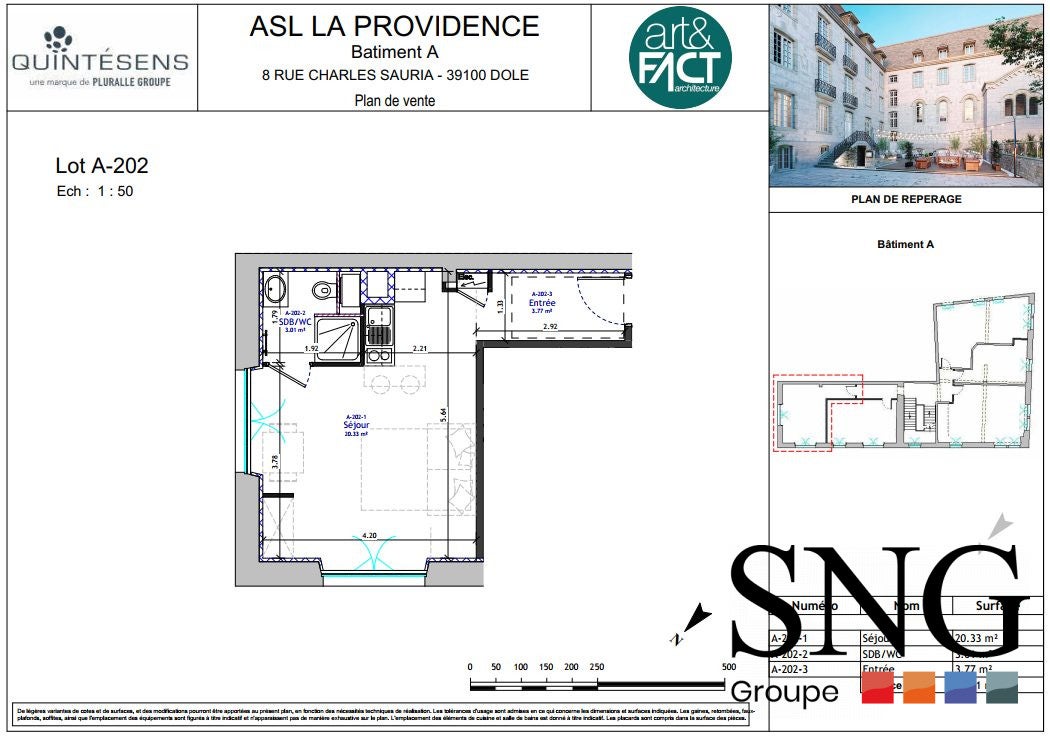 Appartement Rue Charles Sauria à Dole