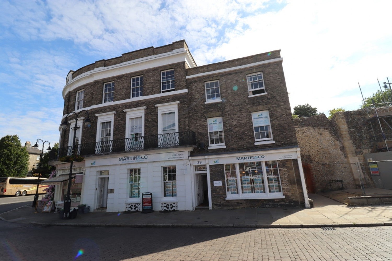 Flat Angel Hill in West Suffolk