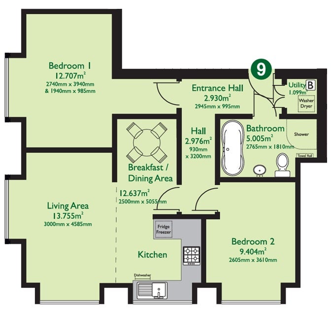 Flat Latchmore Forest Grove in Havant
