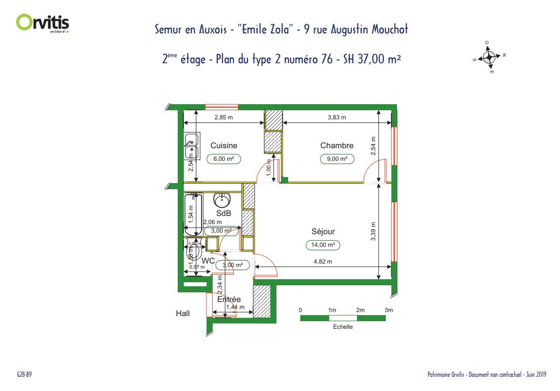 Flat Rue Augustin Mouchot in Semur-en-Auxois