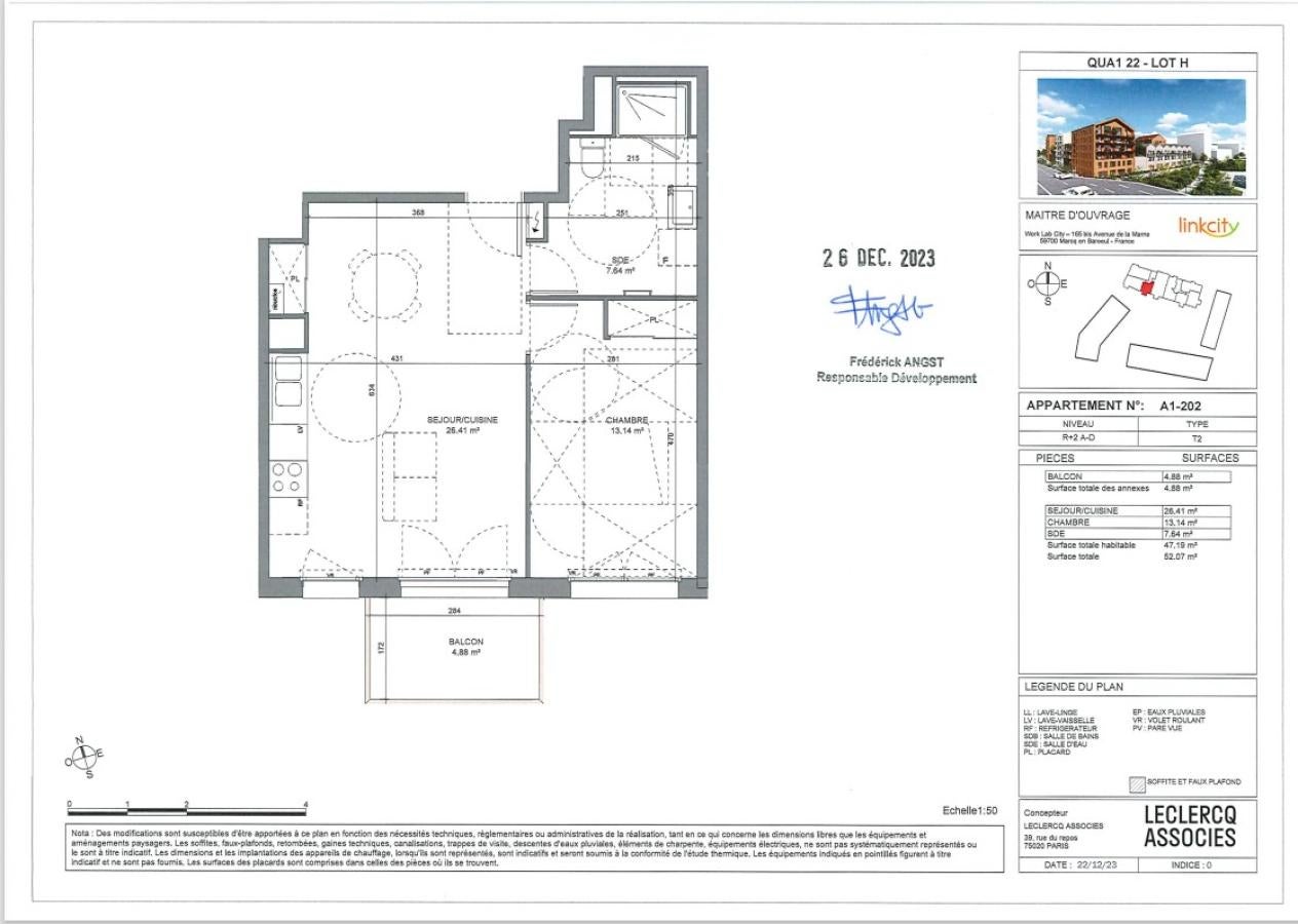 Appartement Quai Simone Veil à Saint-André-lez-Lille