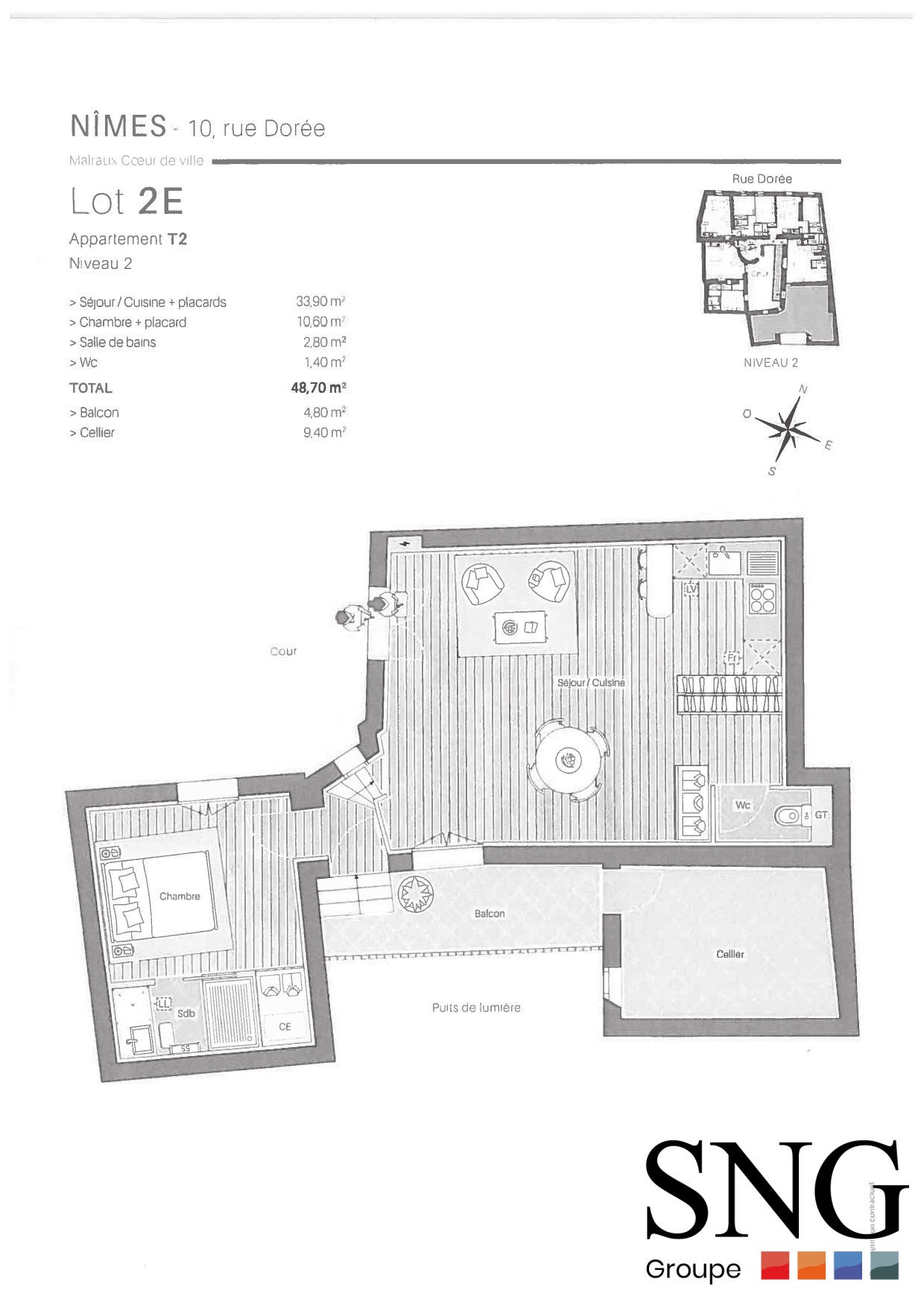 Flat Rue Dorée in Nîmes