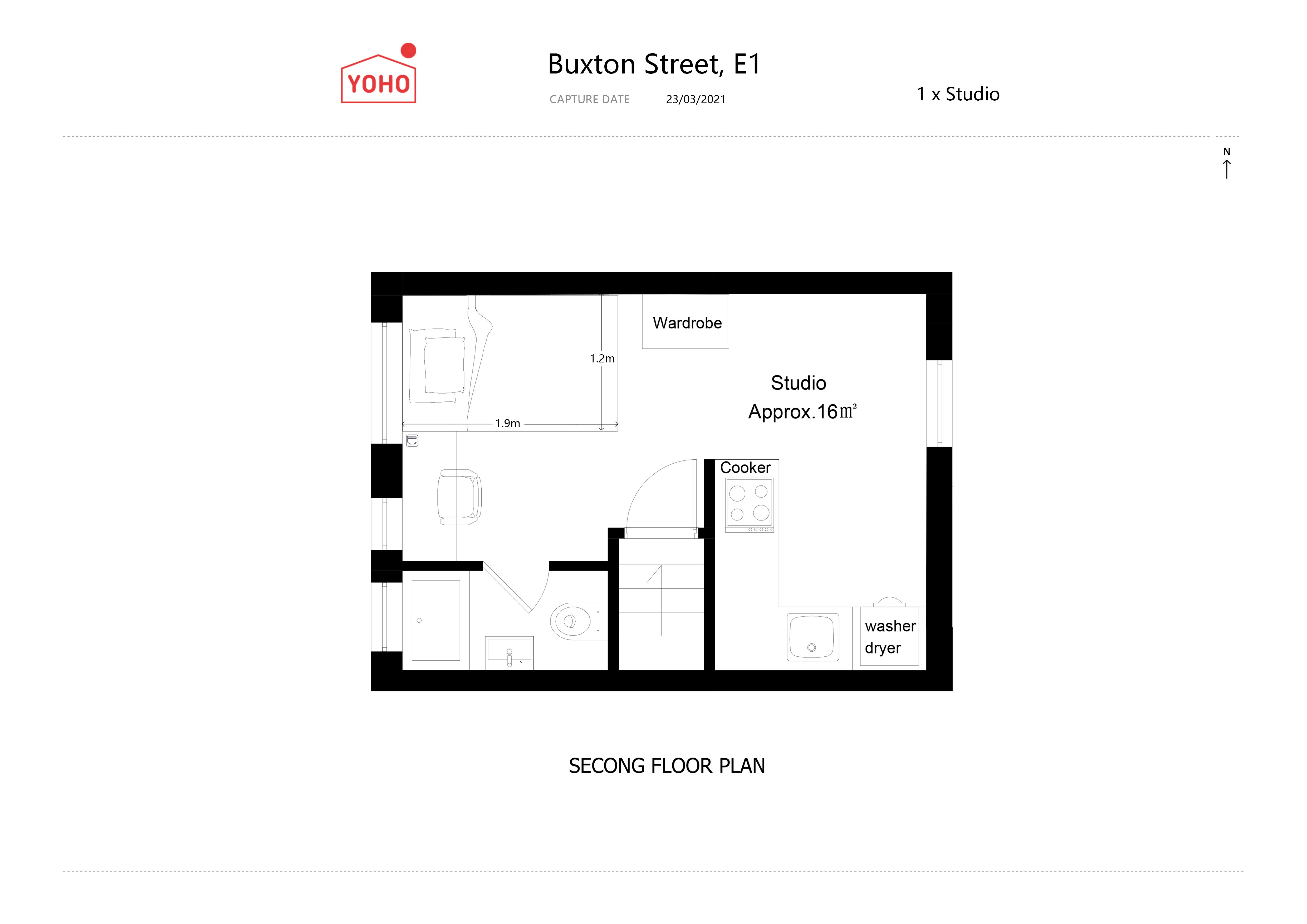 Flat Buxton Street in Greater London