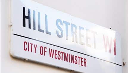Flat Hill Street in City of Westminster