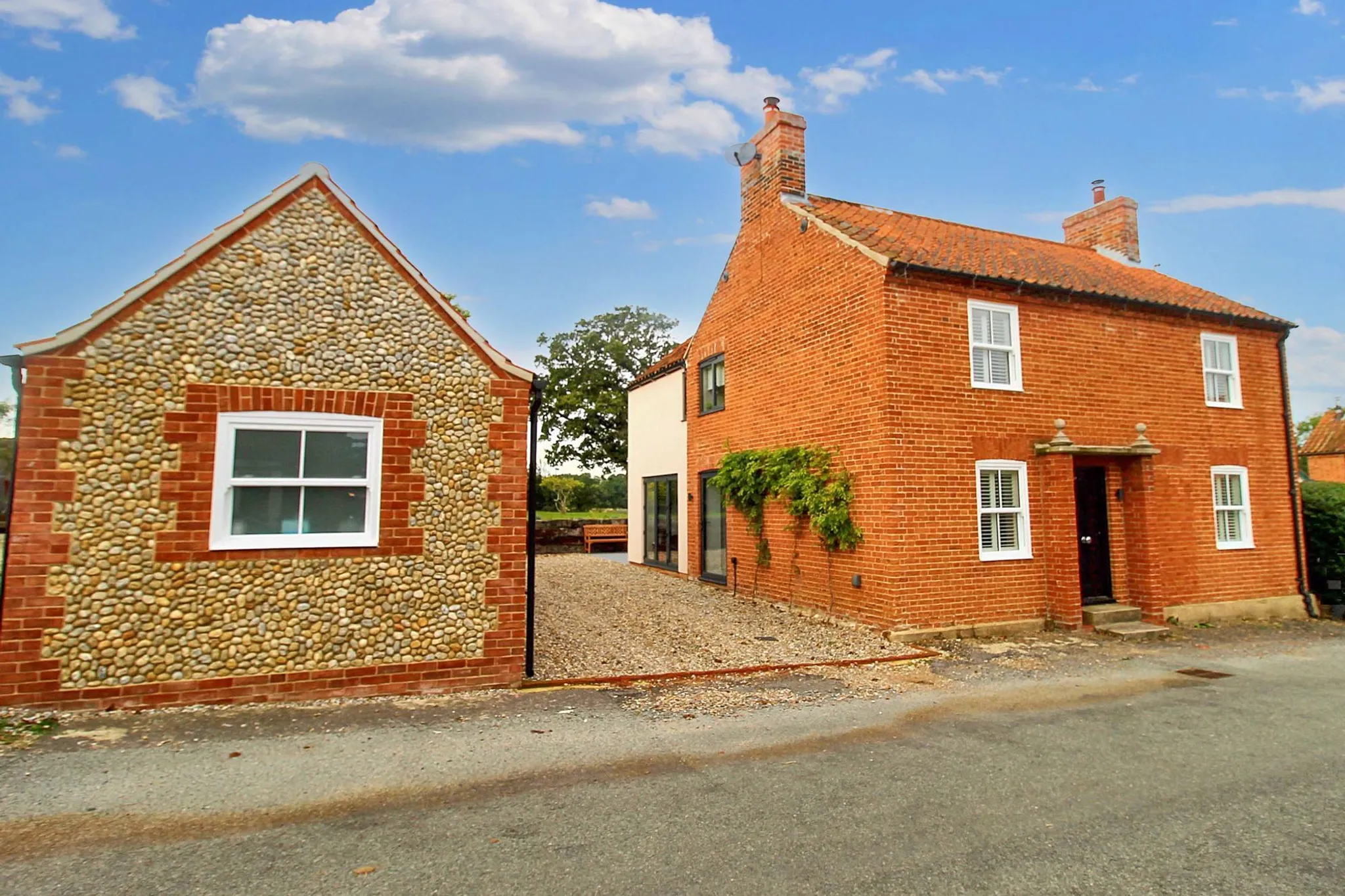 House Barney Road in North Norfolk