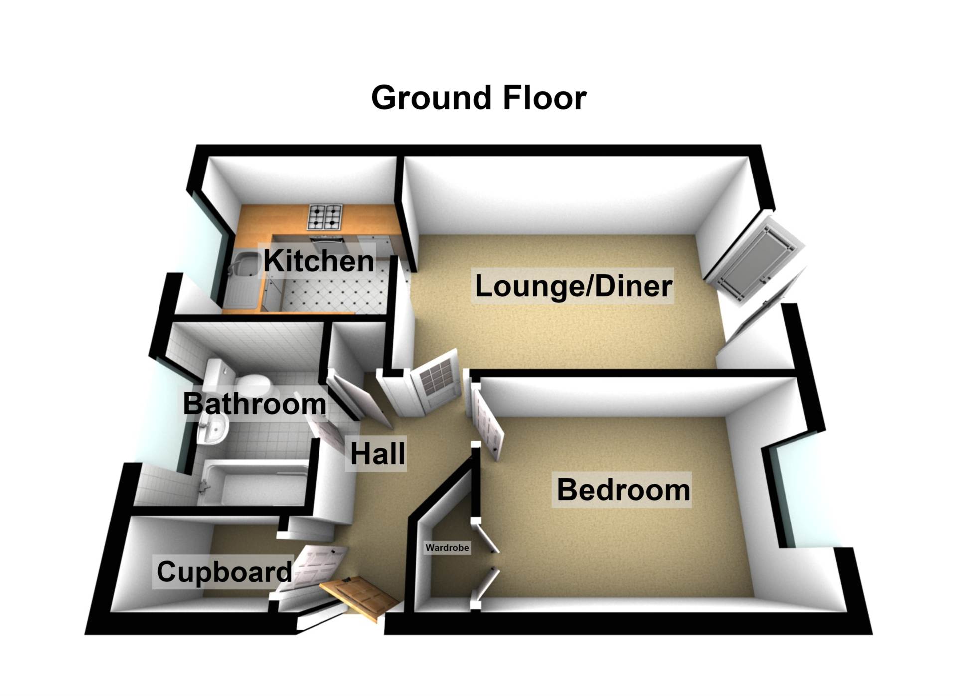 Flat Cornwallis Close in Greater London