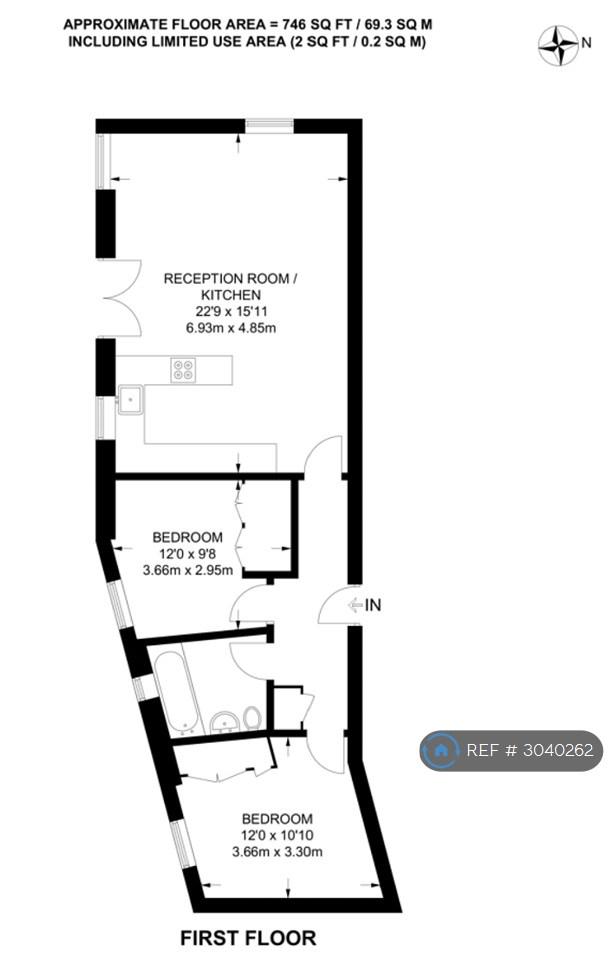 Flat Pitfield Street in Greater London