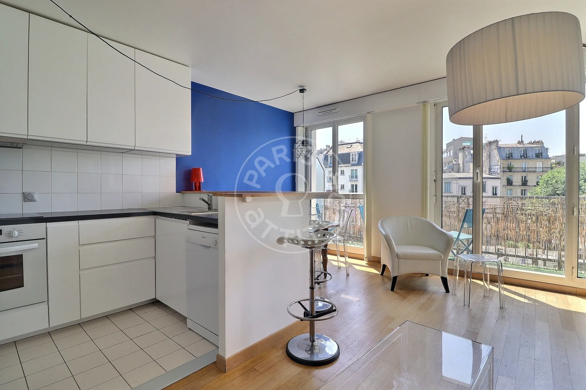 Flat Rue Houdon in Paris
