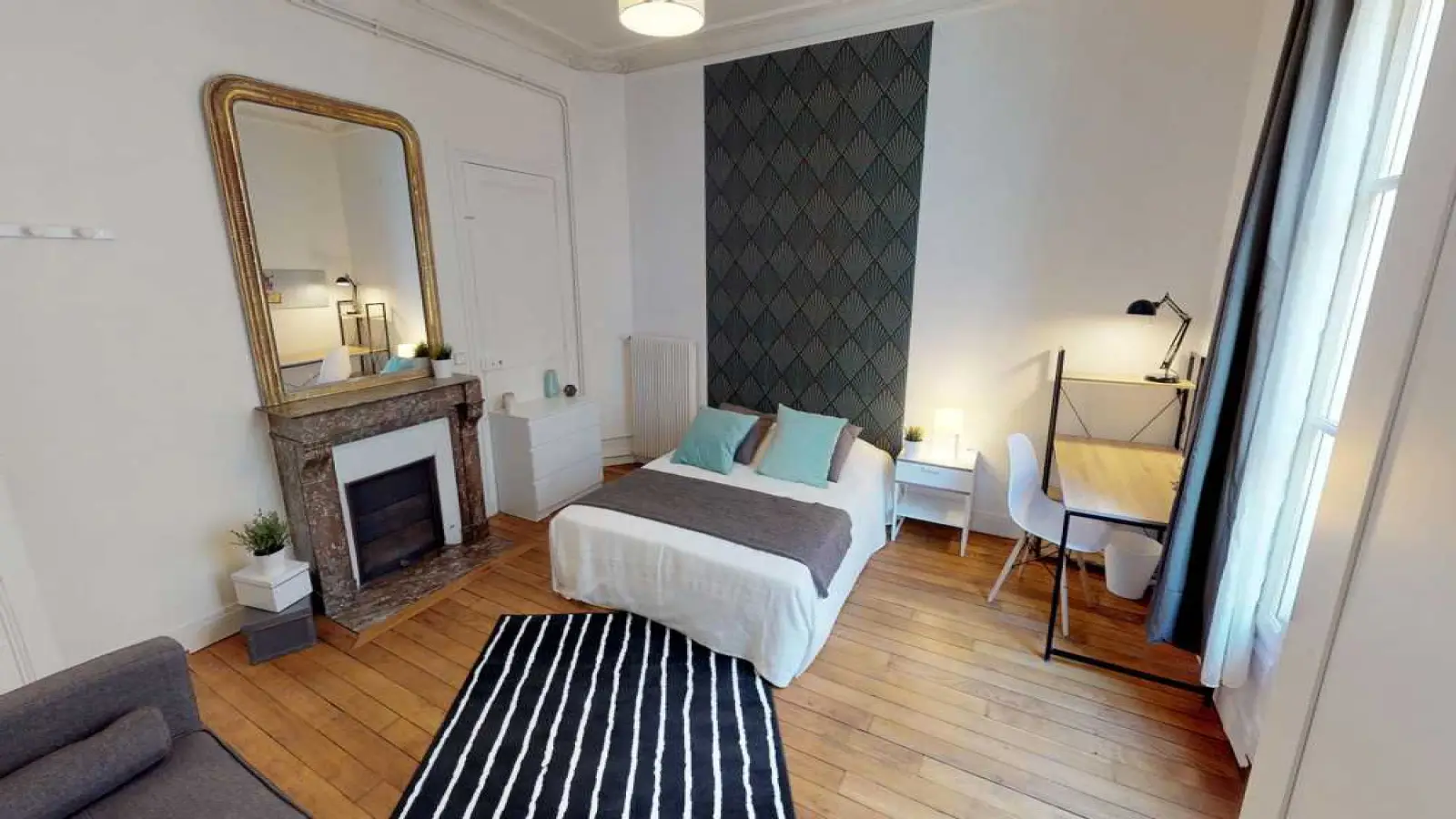 Chambre Rue Dorian à Paris