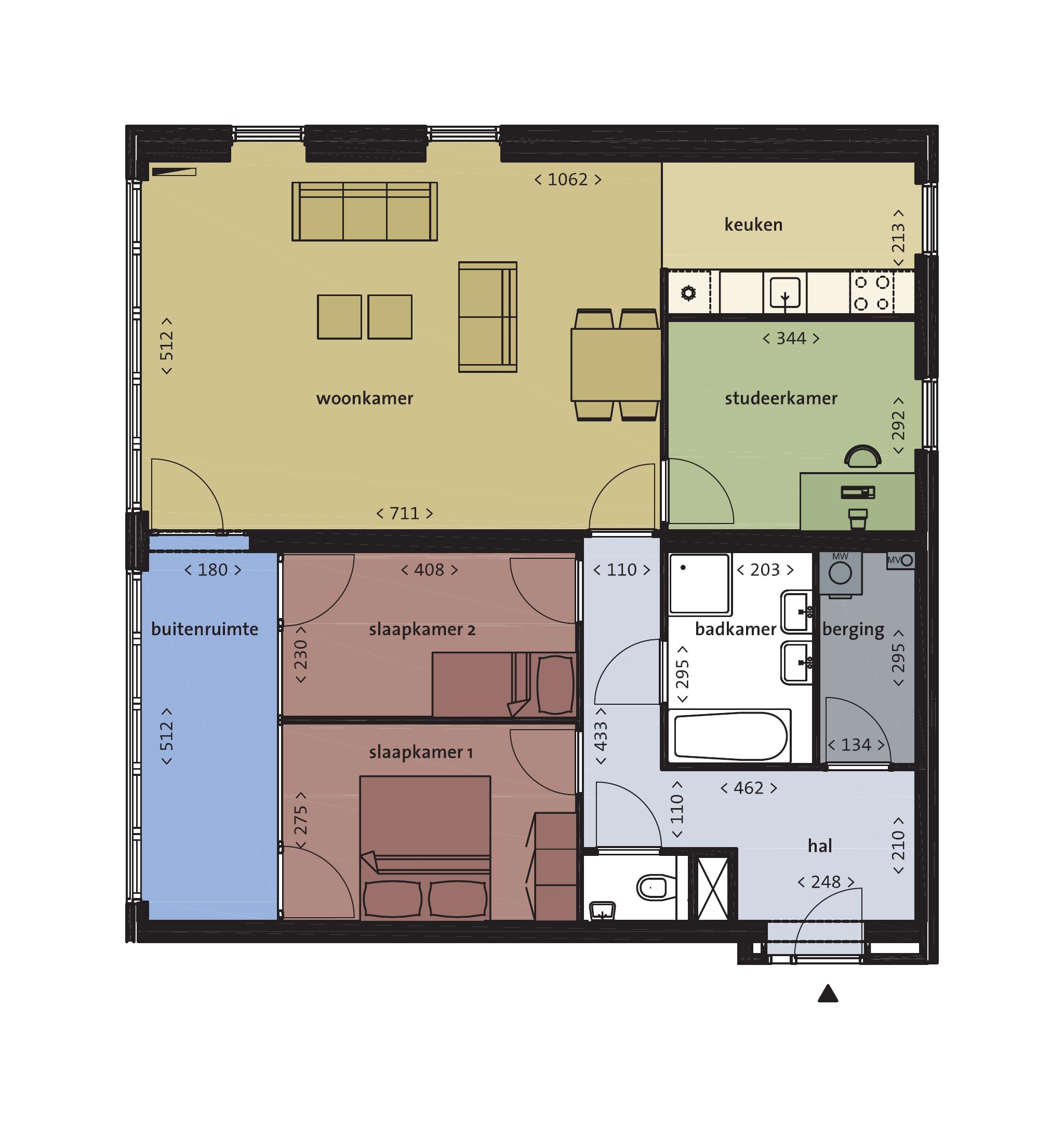 Flat Bijlmerdreef in Amsterdam