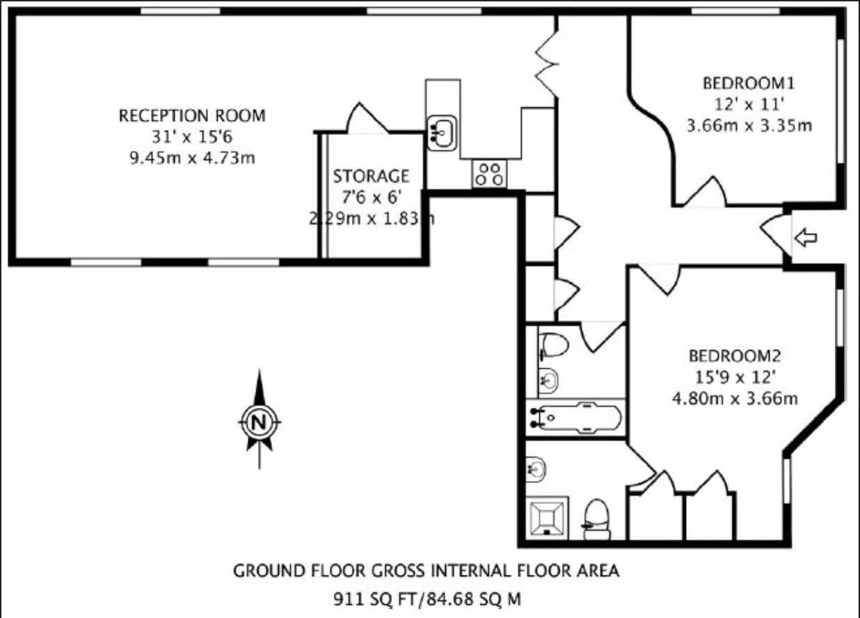 Flat Chilton Street in Greater London