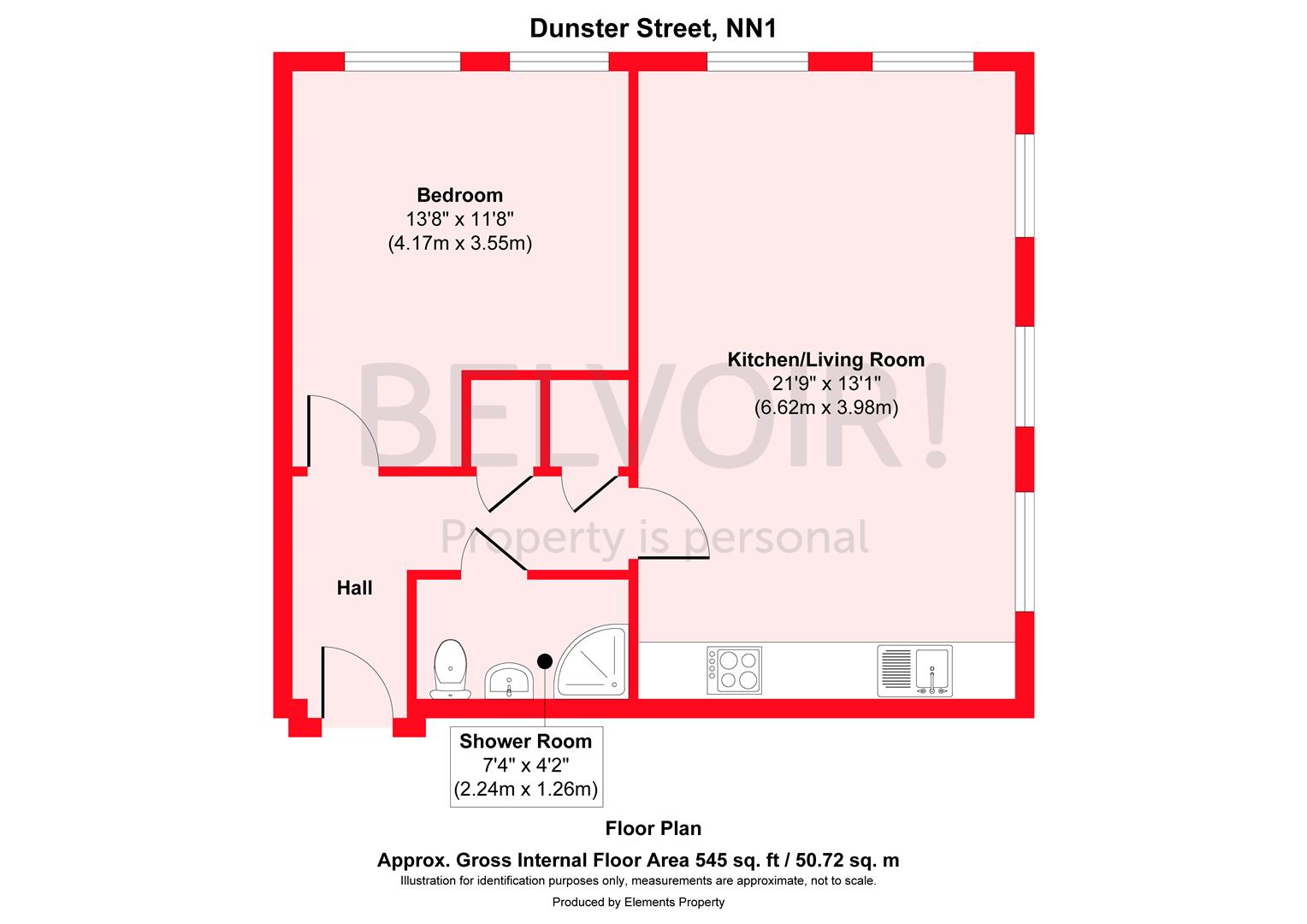 Flat Dunster Street in Northampton