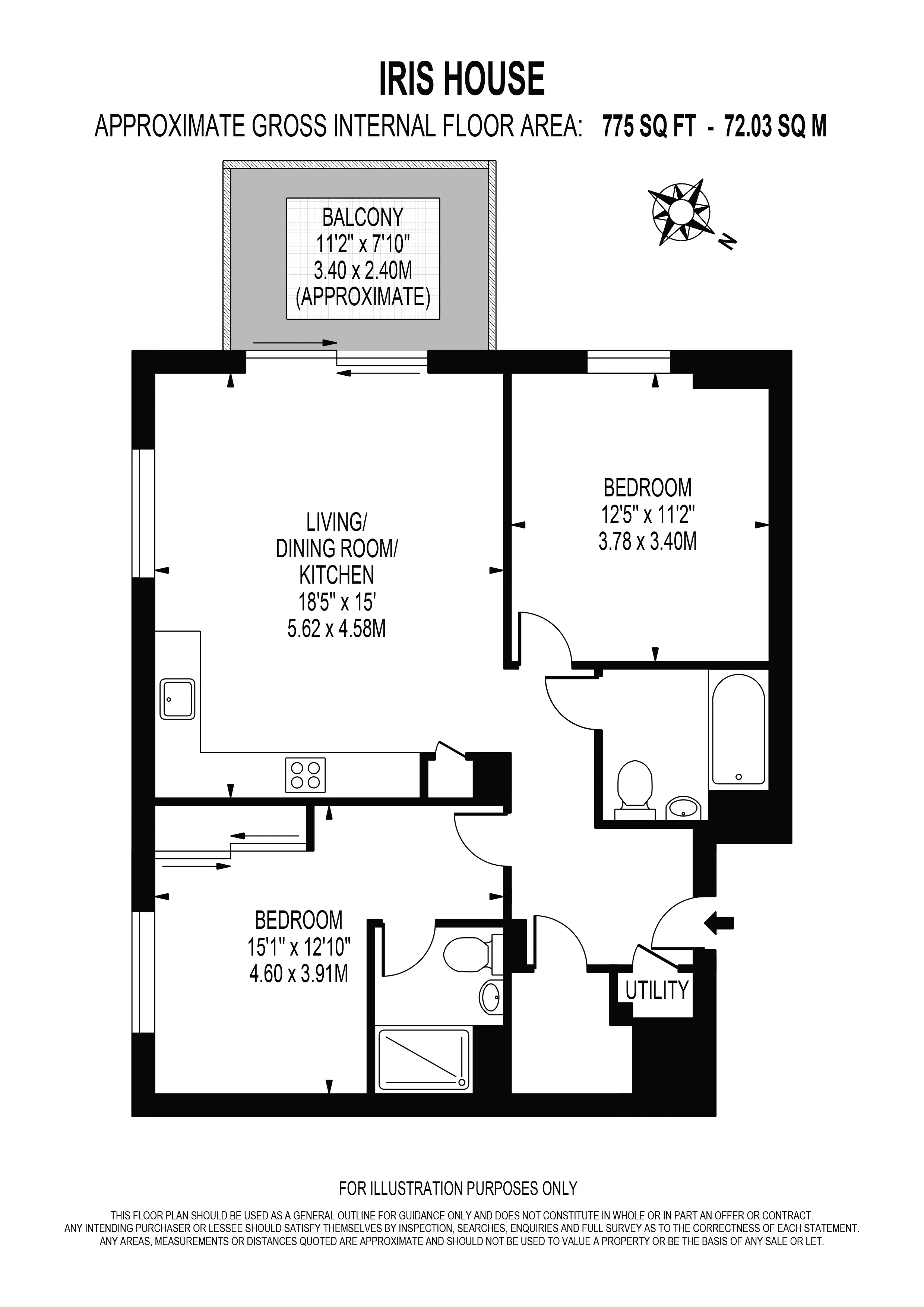 Flat Hemlock Street in Greater London