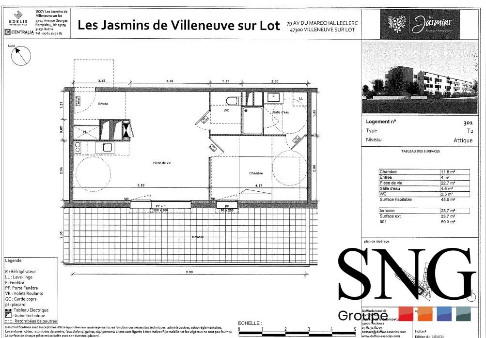 Appartement Avenue du Maréchal Leclerc à Villeneuve-sur-Lot