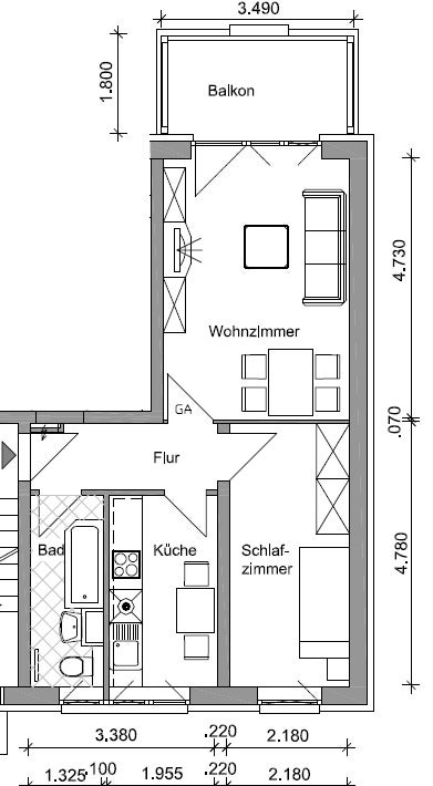 Wohnung Südstraße in Gera