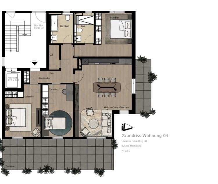 Wohnung Uhlenhorster Weg in Hamburg