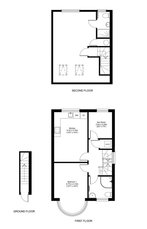 Flat Hunters Grove in Greater London
