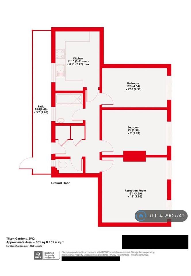 Flat Tilson Gardens in Greater London