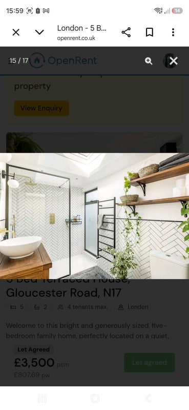 Room Gloucester Road in Greater London