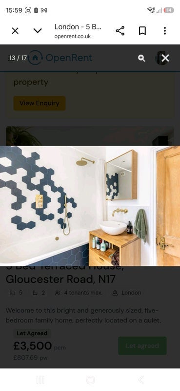 Room Gloucester Road in Greater London