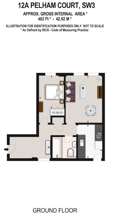 Flat Fulham Road in Greater London
