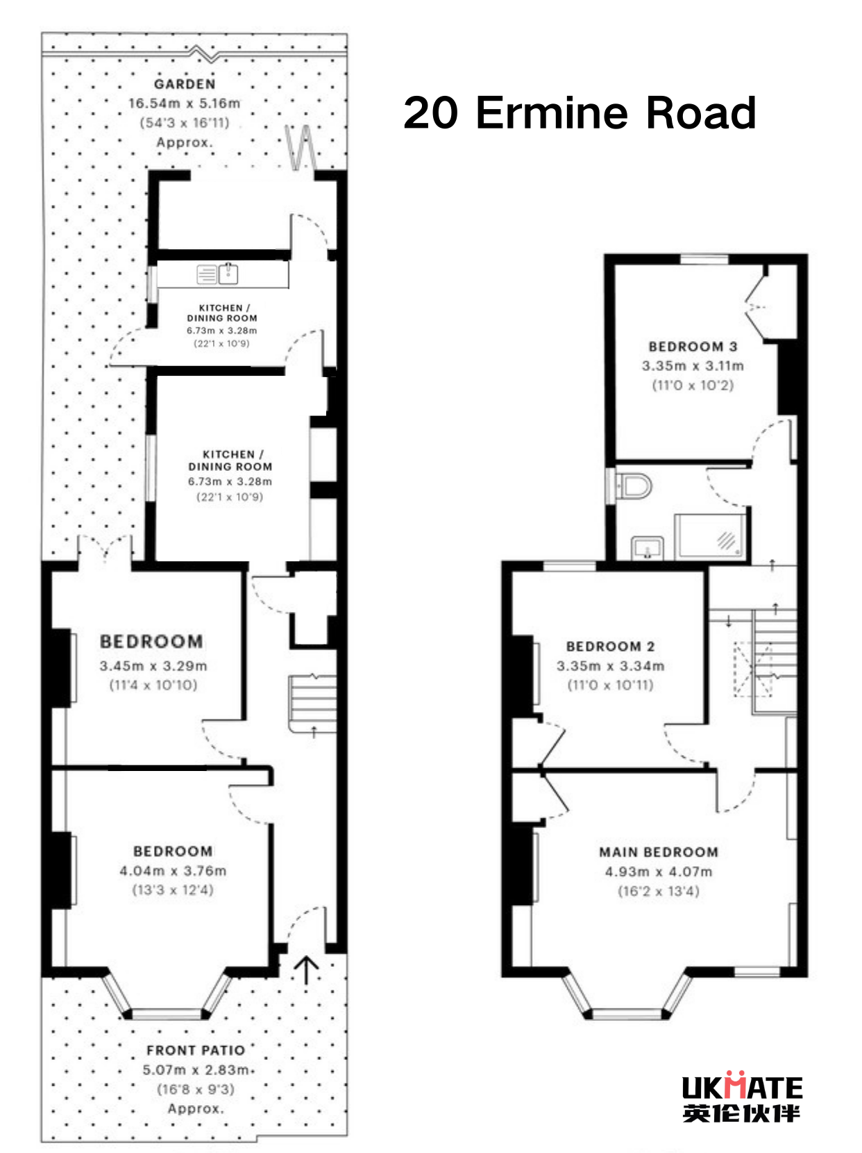 Flat Embleton Road in Greater London