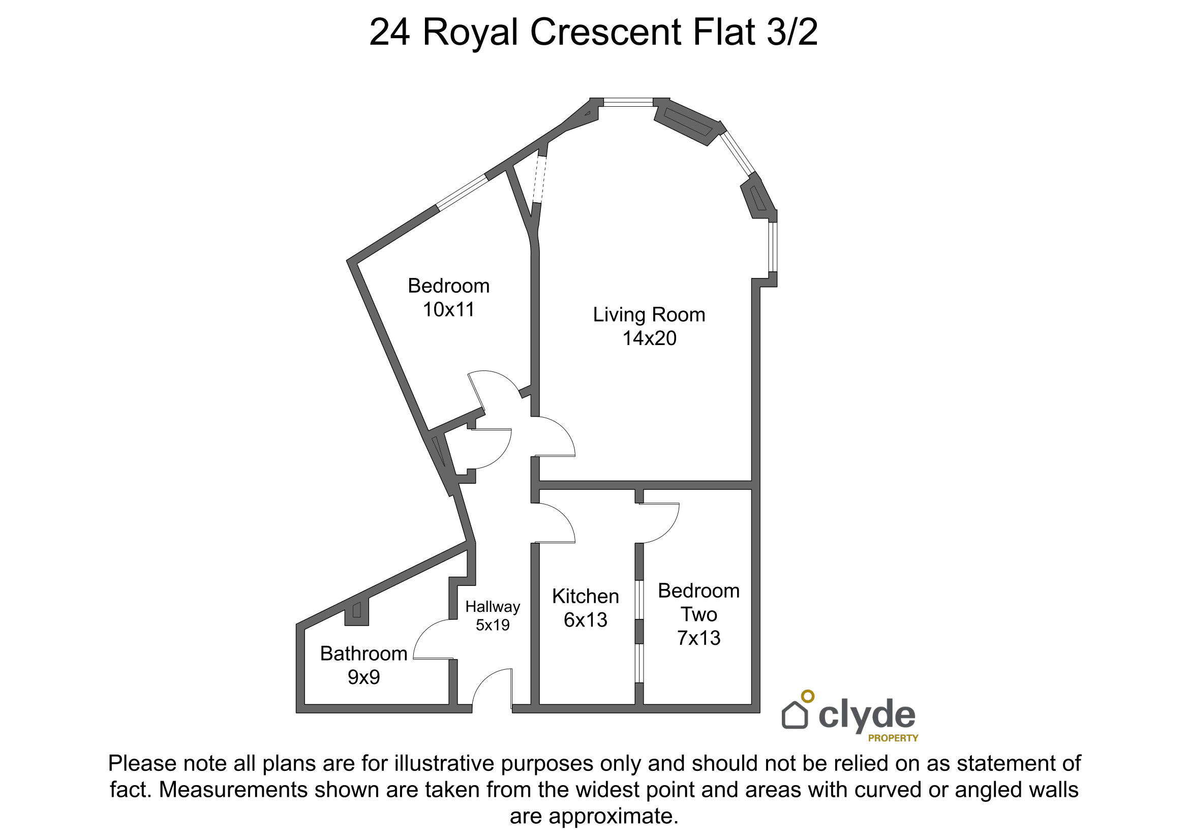 Flat Royal Crescent in Glasgow
